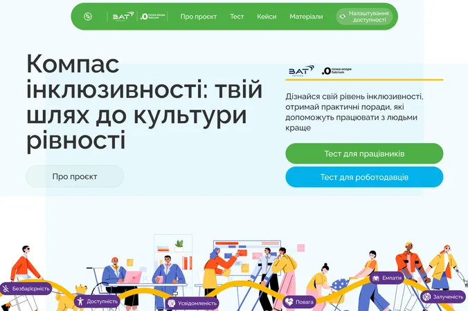 Compass Inclusivity – Web Development project by Golden Compass