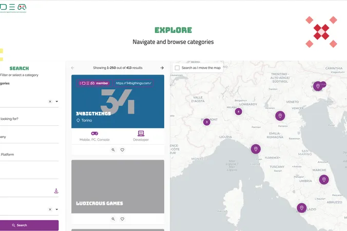 Games in Italy – Web Development project by Golden Compass
